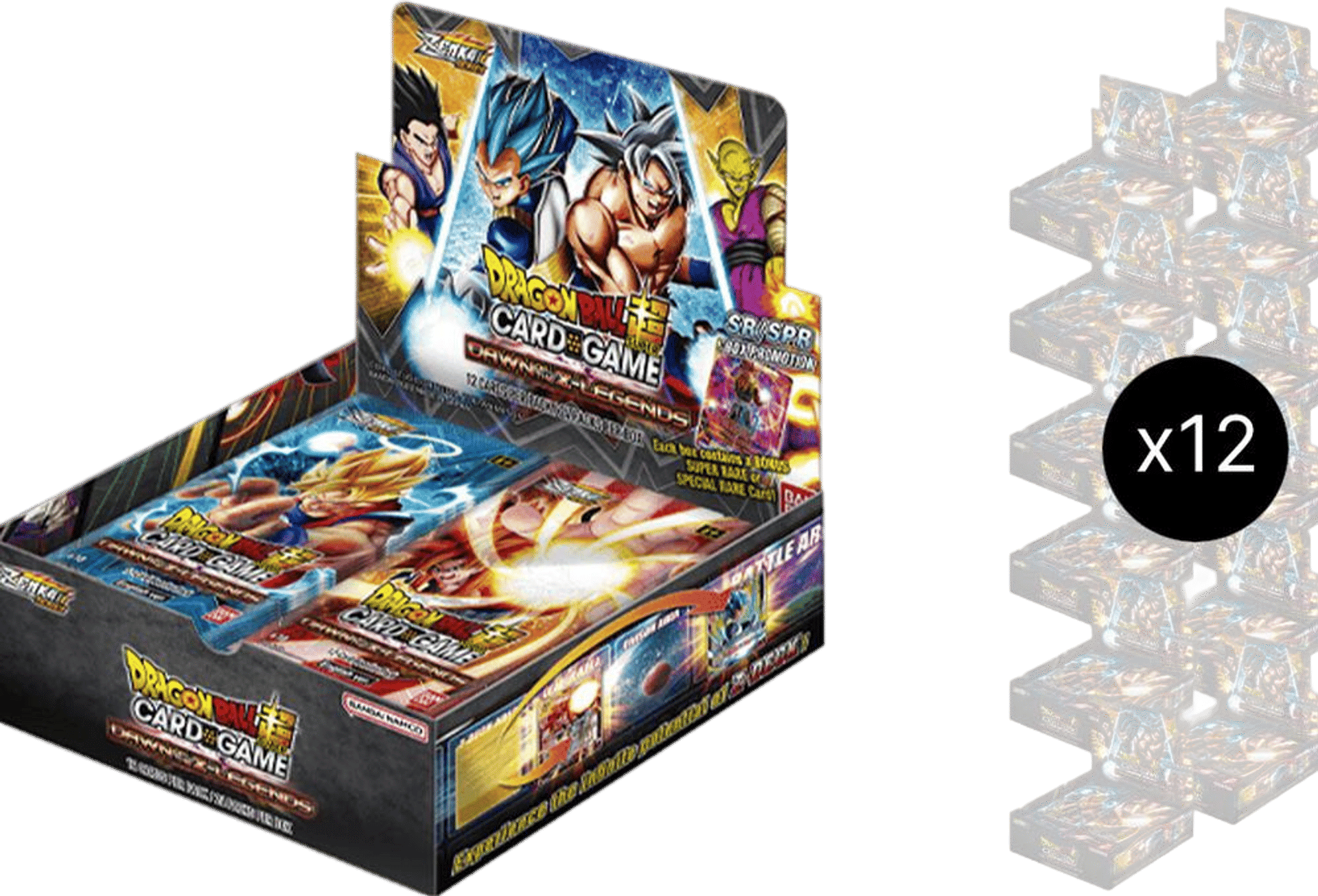 Product image for Carton de boîte de booster Dawn of the Z-Legends