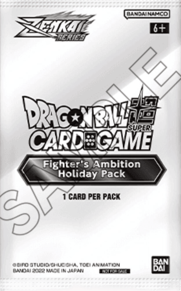 Fighter's Ambition Holiday Pack — Tournament Promotion Cards — Dragon Ball Super: Masters