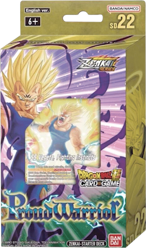 Display de Starter Deck 22: Proud Warrior — Power Absorbed — Dragon Ball Super: Masters