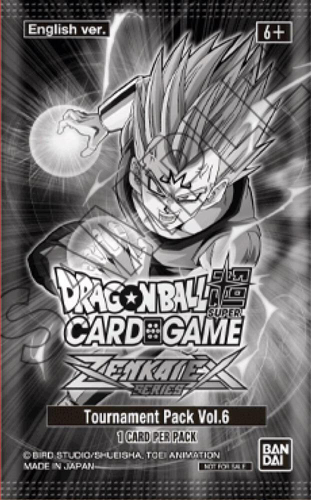 Zenkai Series Tournament Pack Vol.6 — Tournament Promotion Cards — Dragon Ball Super: Masters