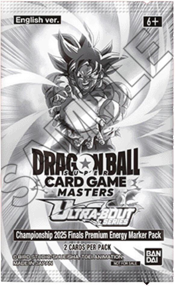 Championship 2025 Finals Premium Energy Marker Pack — Tournament Promotion Cards — Dragon Ball Super: Masters