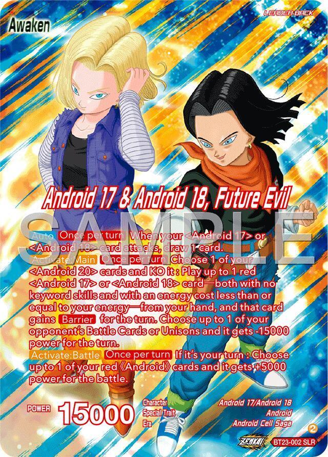Android 17 & Android 18 // Android 17 & Android 18, Future Evil — Expansion Deck Box Set 25: Premium Anniversary Box 2025 — Dragon Ball Super: Masters