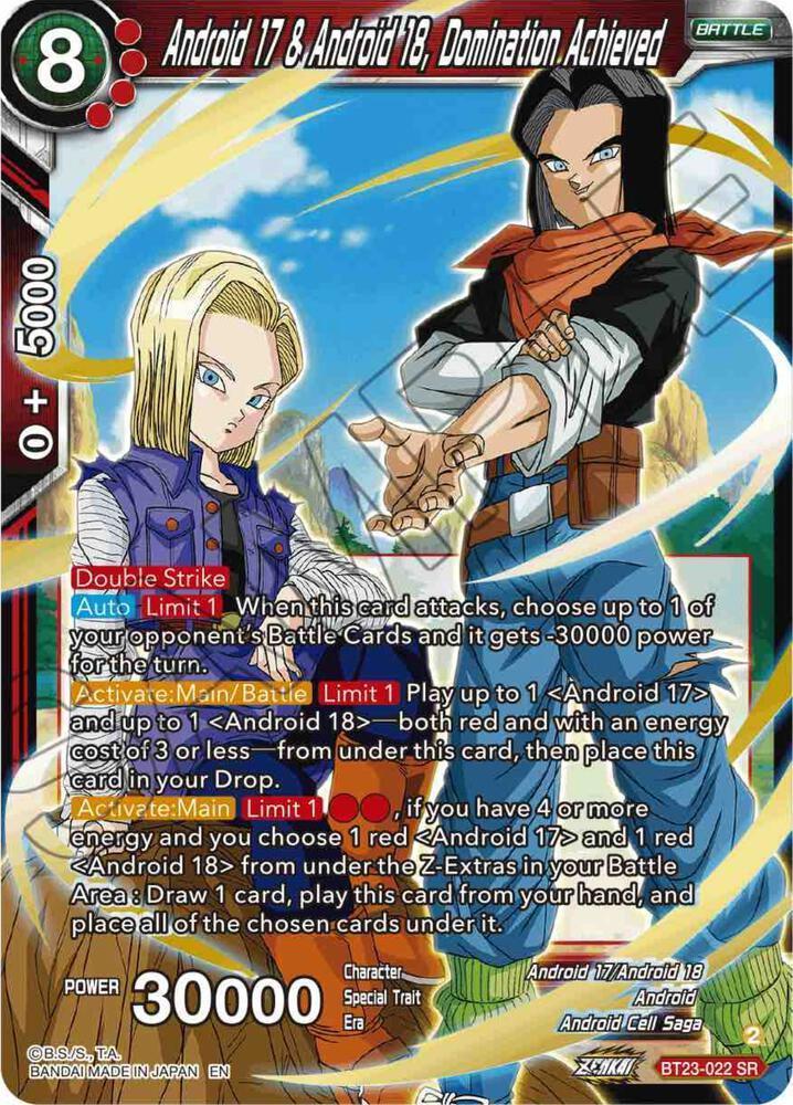 Android 17 & Android 18, Domination Achieved — Perfect Combination — Dragon Ball Super: Masters