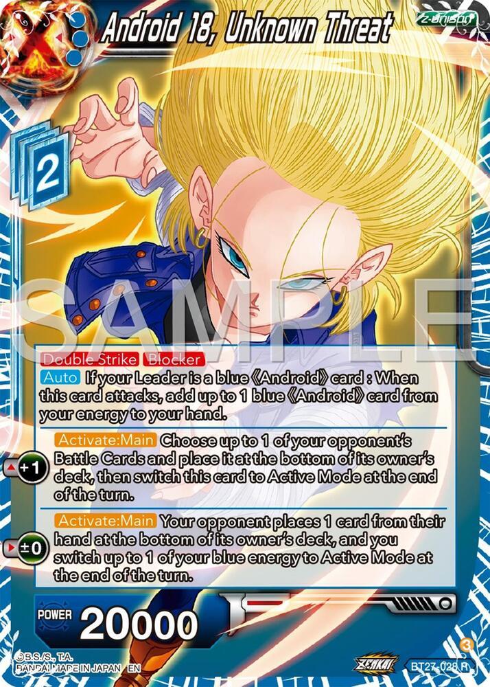 Android 18, Unknown Threat — History of Z — Dragon Ball Super: Masters