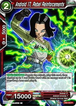 Android 17, Rebel Reinforcements — Draft Box 05 - Divine Multiverse — Dragon Ball Super: Masters