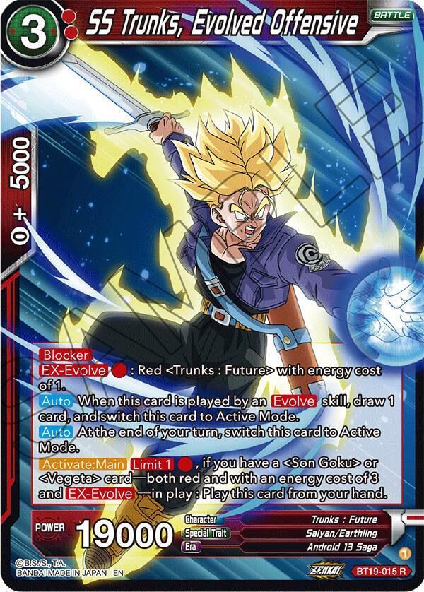 SS Trunks, Evolved Offensive from Fighter's Ambition - Dragon Ball Super: Masters