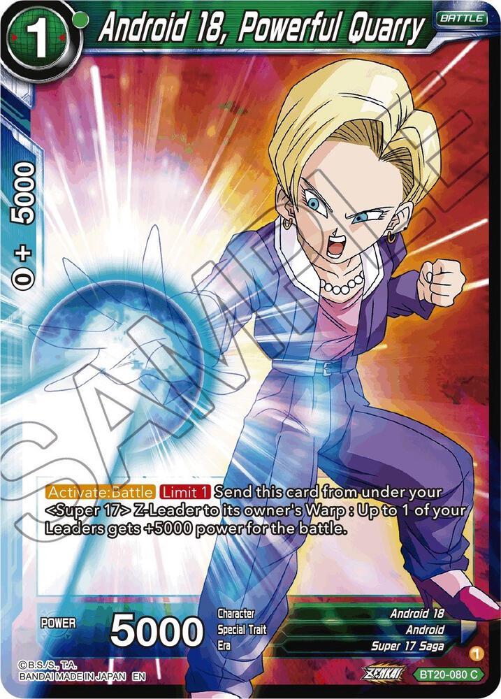 Android 18, Powerful Quarry — Power Absorbed — Dragon Ball Super: Masters