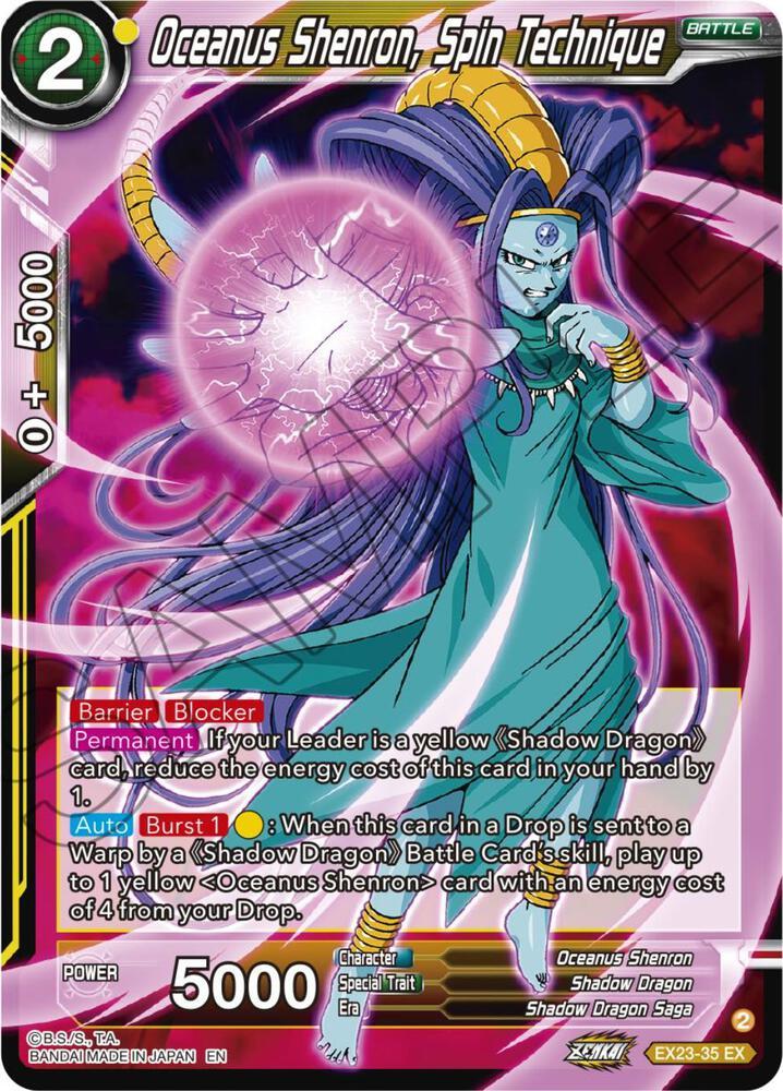 Oceanus Shenron, Spin Technique — Expansion Deck Box Set 23: Premium Anniversary Box 2023 — Dragon Ball Super: Masters
