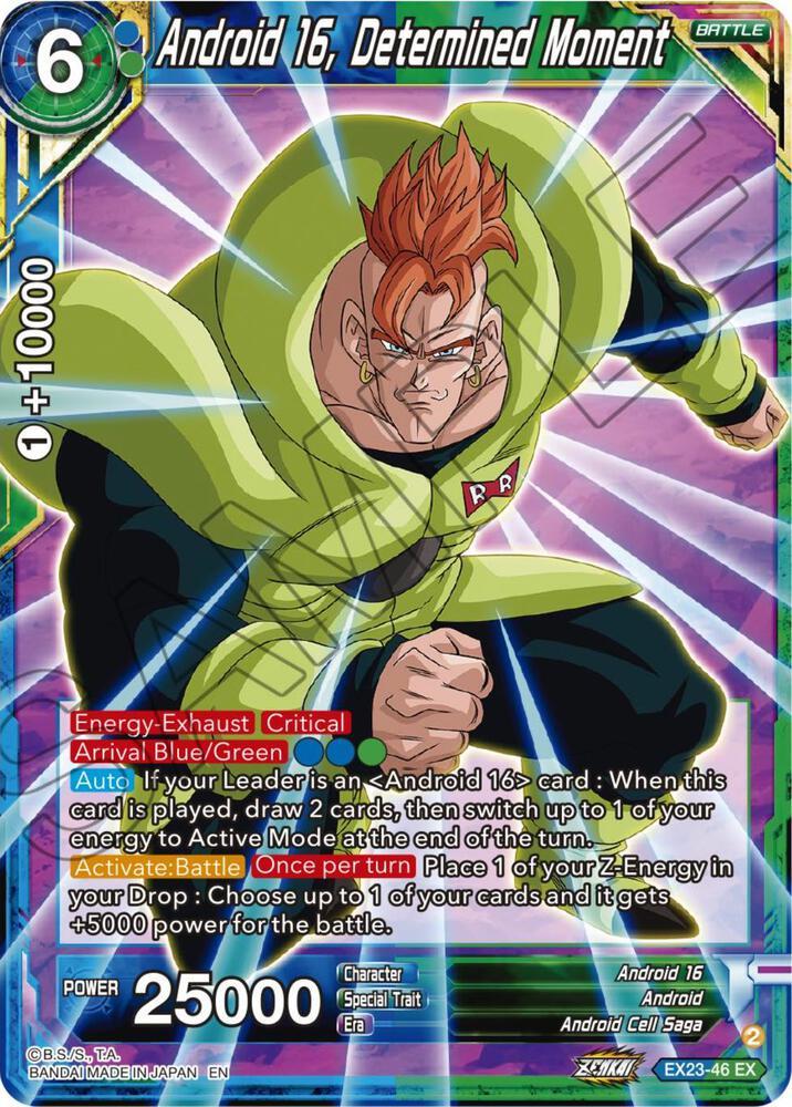 Android 16, Determined Moment — Expansion Deck Box Set 23: Premium Anniversary Box 2023 — Dragon Ball Super: Masters