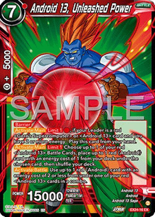 Android 13, Unleashed Power — Expansion Deck Box Set 24: Premium 7th Anniversary Box 2024 — Dragon Ball Super: Masters