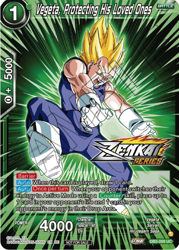 Vegeta, Protecting His Loved Ones (Event Pack 12) — Tournament Promotion Cards — Dragon Ball Super: Masters