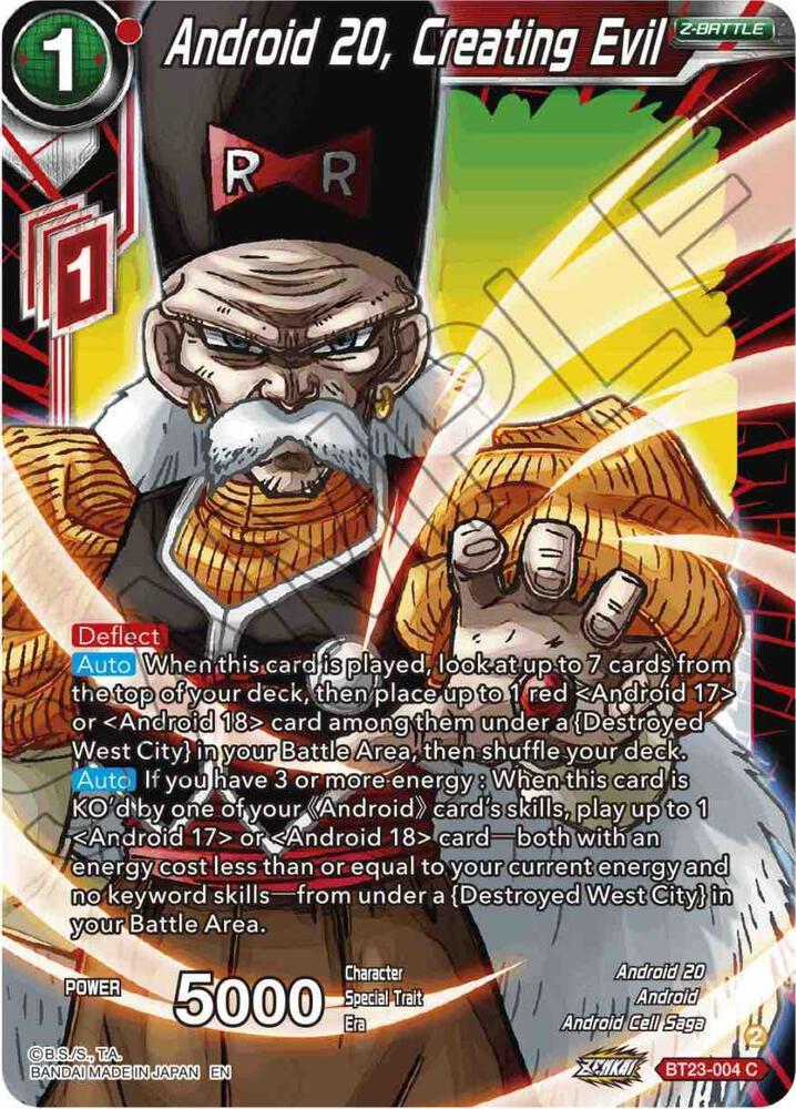 Android 20, Creating Evil — Perfect Combination — Dragon Ball Super: Masters
