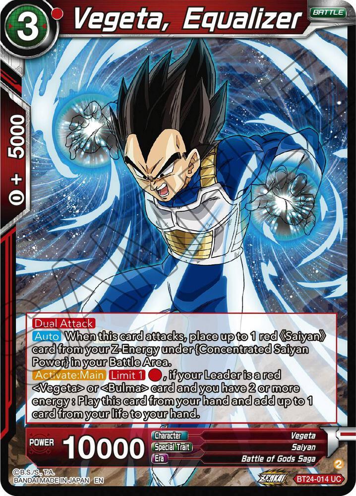 Vegeta, Equalizer — Beyond Generations — Dragon Ball Super: Masters