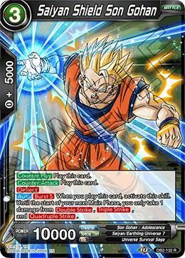 Saiyan Shield Son Gohan — Draft Box 05 - Divine Multiverse — Dragon Ball Super: Masters
