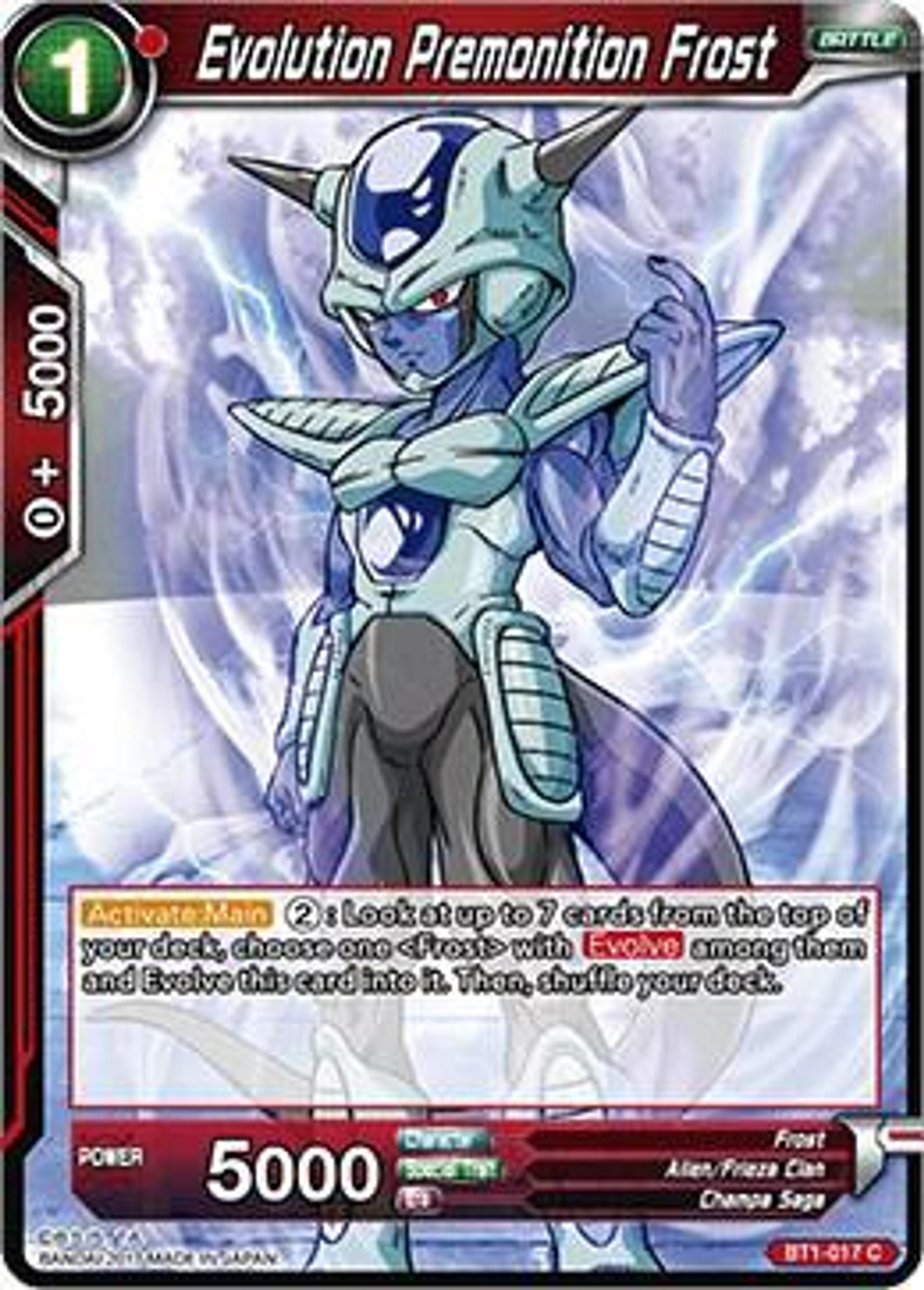Evolution Premonition Frost — Galactic Battle — Dragon Ball Super: Masters