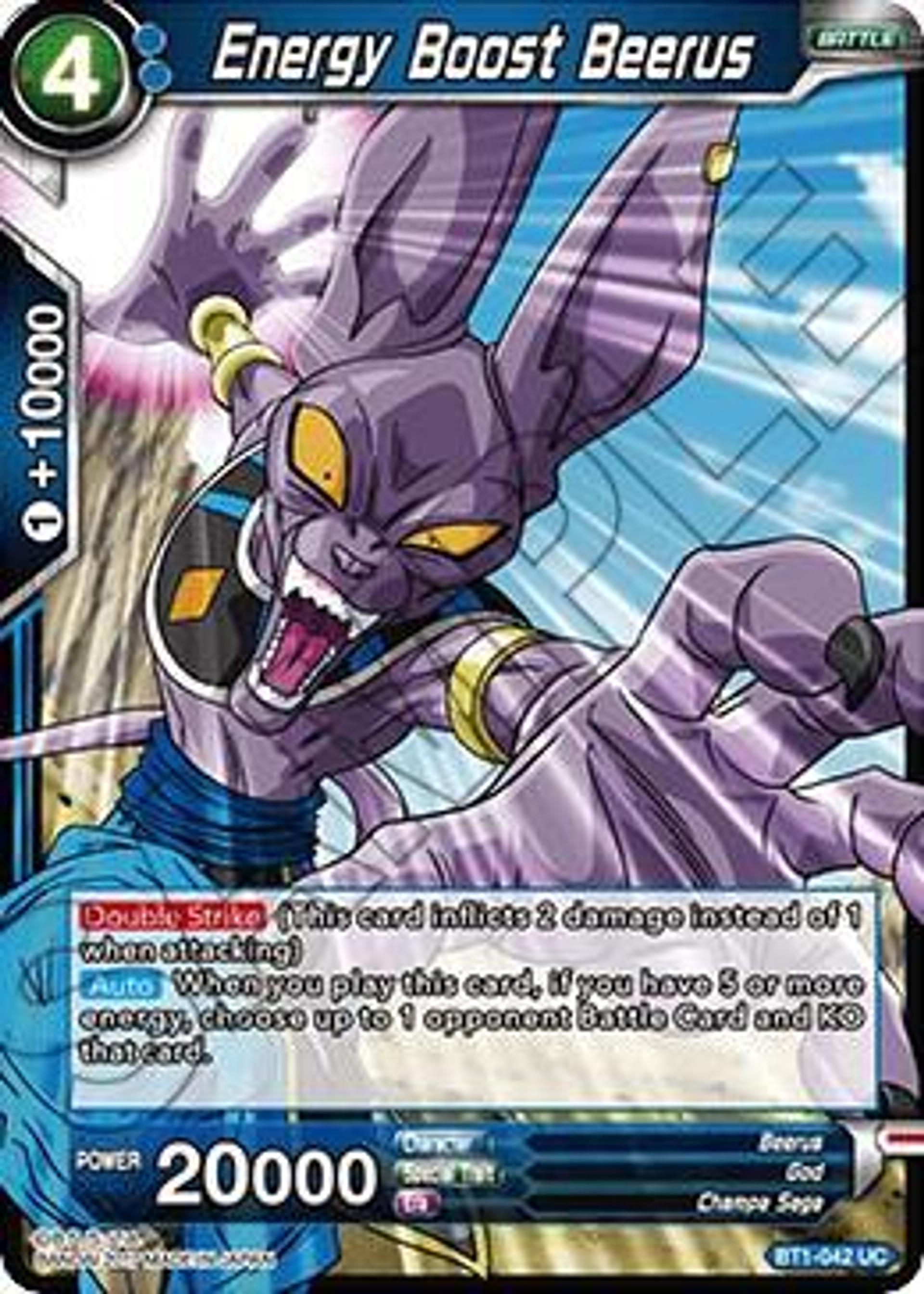 Energy Boost Beerus — Galactic Battle — Dragon Ball Super: Masters