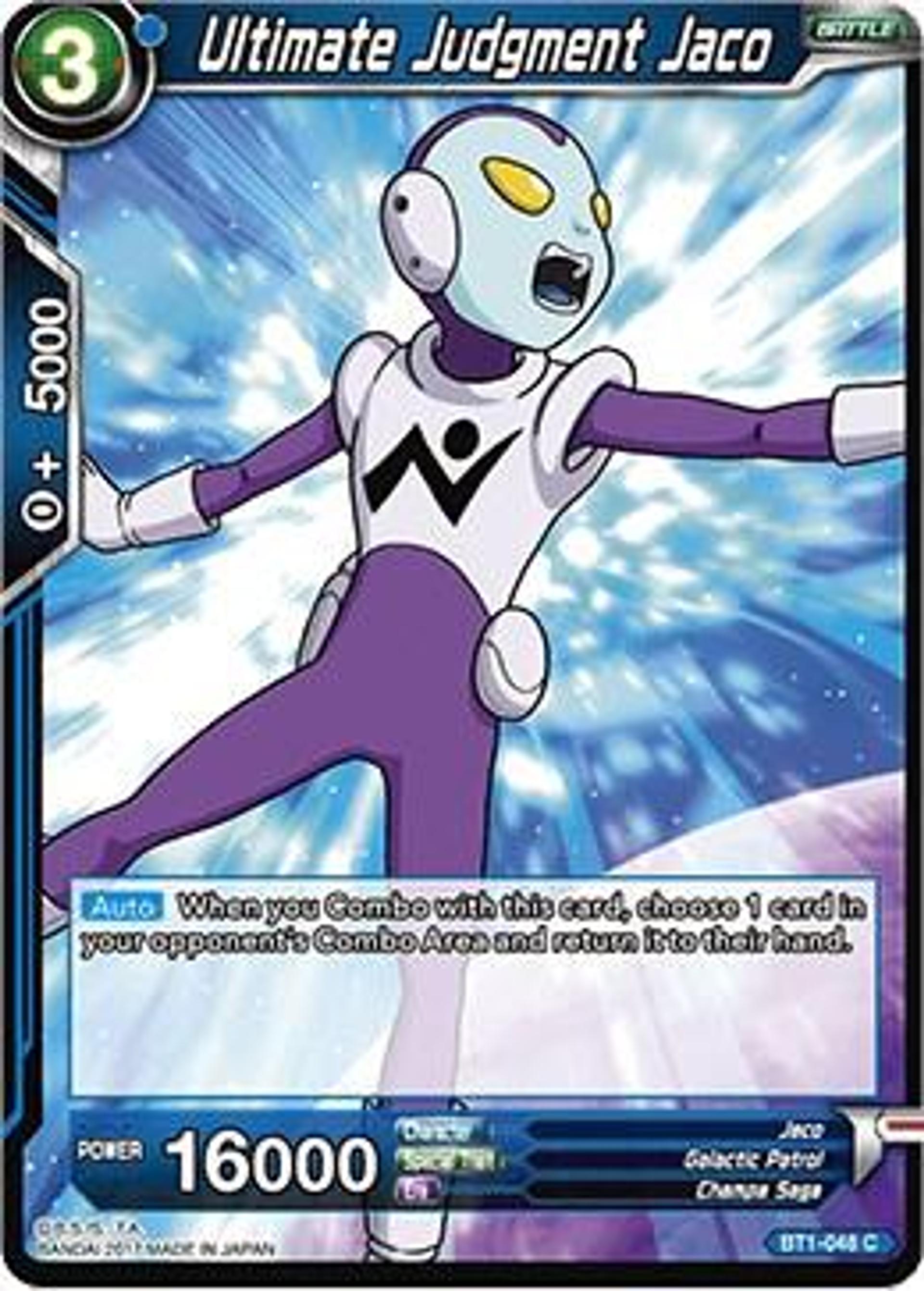 Ultimate Judgment Jaco — Galactic Battle — Dragon Ball Super: Masters