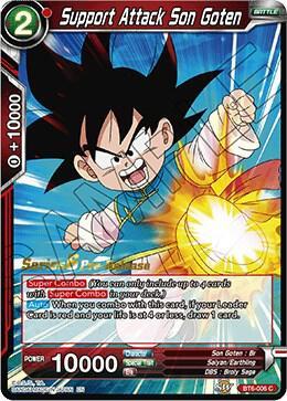 Support Attack Son Goten — Destroyer Kings Pre-Release Cards — Dragon Ball Super: Masters