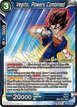 Vegito, Powers Combined — Destroyer Kings Pre-Release Cards — Dragon Ball Super: Masters