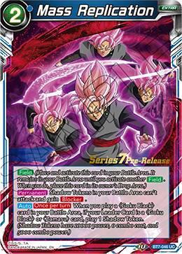 Mass Replication — Assault of the Saiyans Pre-Release Cards — Dragon Ball Super: Masters