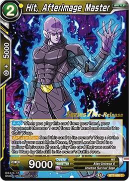 Hit, Afterimage Master — Assault of the Saiyans Pre-Release Cards — Dragon Ball Super: Masters
