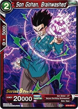 Son Gohan, Brainwashed — Malicious Machinations Pre-Release Cards — Dragon Ball Super: Masters