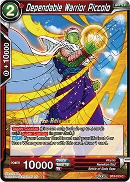 Dependable Warrior Piccolo — Malicious Machinations Pre-Release Cards — Dragon Ball Super: Masters