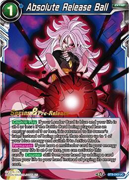 Absolute Release Ball — Malicious Machinations Pre-Release Cards — Dragon Ball Super: Masters