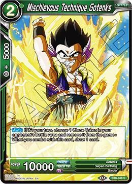 Mischievous Technique Gotenks — Malicious Machinations Pre-Release Cards — Dragon Ball Super: Masters