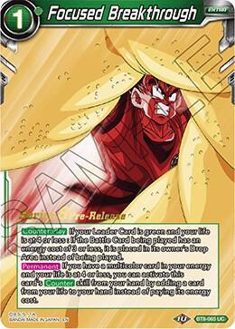 Focused Breakthrough — Malicious Machinations Pre-Release Cards — Dragon Ball Super: Masters