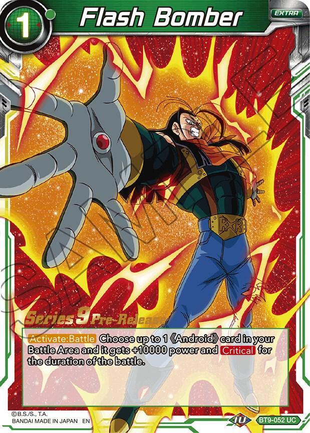 Flash Bomber — Universal Onslaught Pre-Release Cards — Dragon Ball Super: Masters
