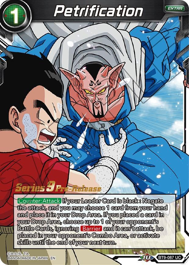 Petrification — Universal Onslaught Pre-Release Cards — Dragon Ball Super: Masters