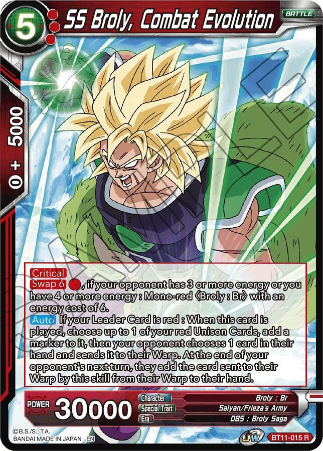 SS Broly, Combat Evolution — Vermilion Bloodline — Dragon Ball Super: Masters