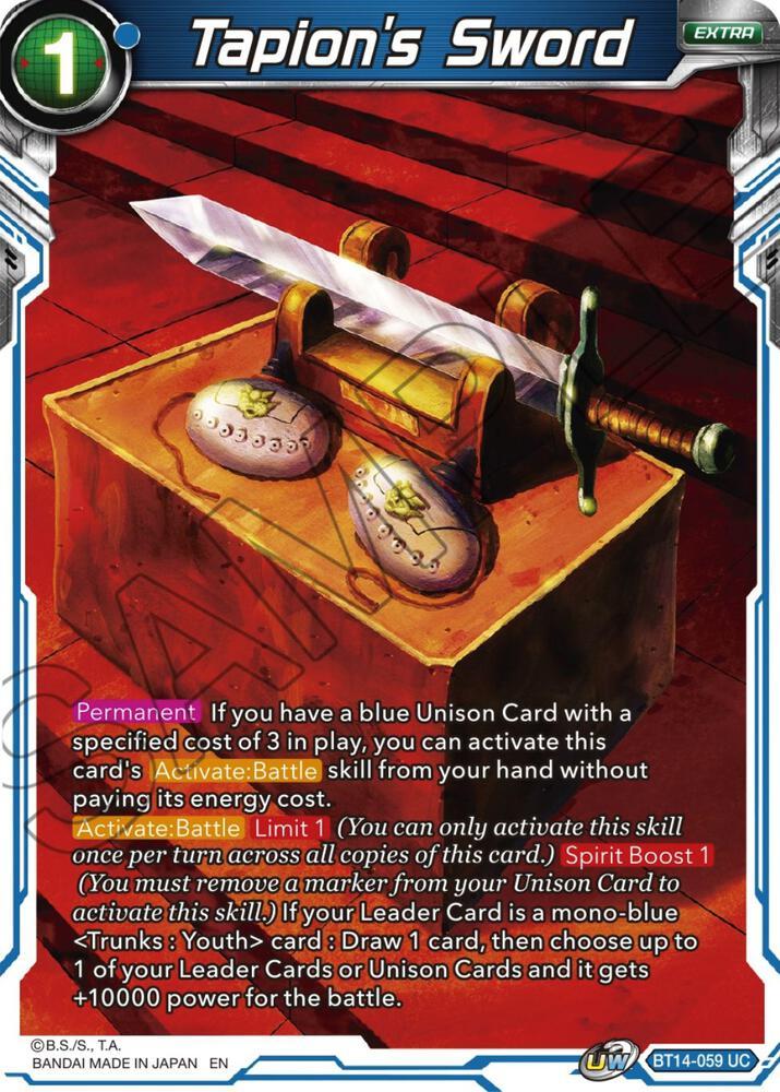 Tapion's Sword — Cross Spirits — Dragon Ball Super: Masters