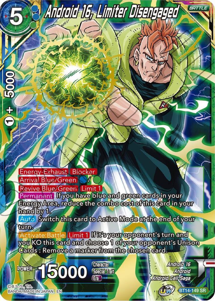 Android 16, Limiter Disengaged — Cross Spirits — Dragon Ball Super: Masters