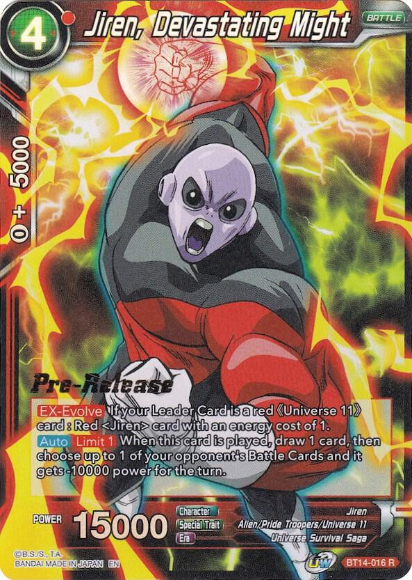 Jiren, Devastating Might — Cross Spirits Pre-Release Cards — Dragon Ball Super: Masters