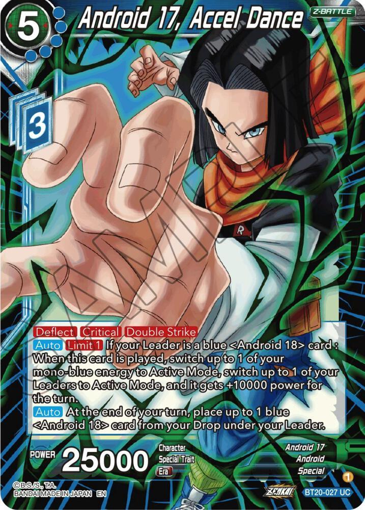 Android 17, Accel Dance — Power Absorbed — Dragon Ball Super: Masters