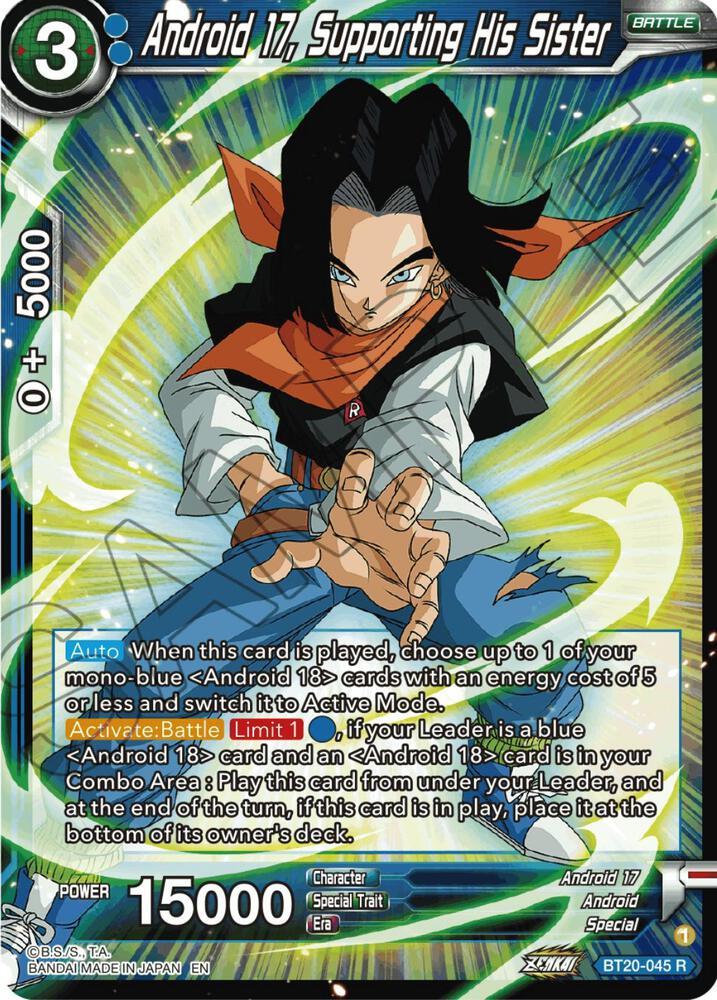 Android 17, Supporting His Sister — Power Absorbed — Dragon Ball Super: Masters