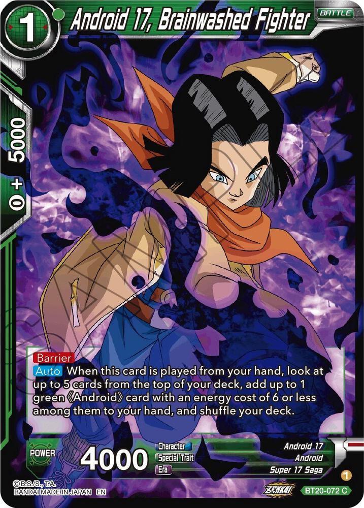 Android 17, Brainwashed Fighter — Power Absorbed — Dragon Ball Super: Masters