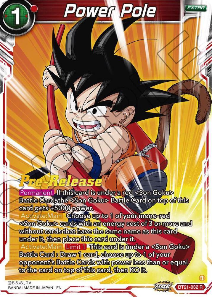 Power Pole — Wild Resurgence Pre-Release Cards — Dragon Ball Super: Masters