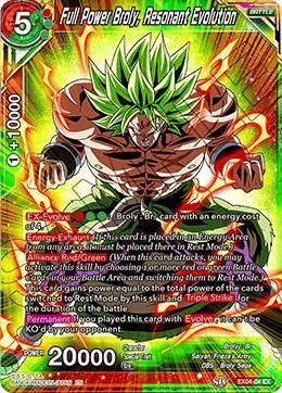 Full Power Broly, Resonant Evolution from Expansion Deck Box Set 04: Unity of Saiyans - Dragon Ball Super: Masters