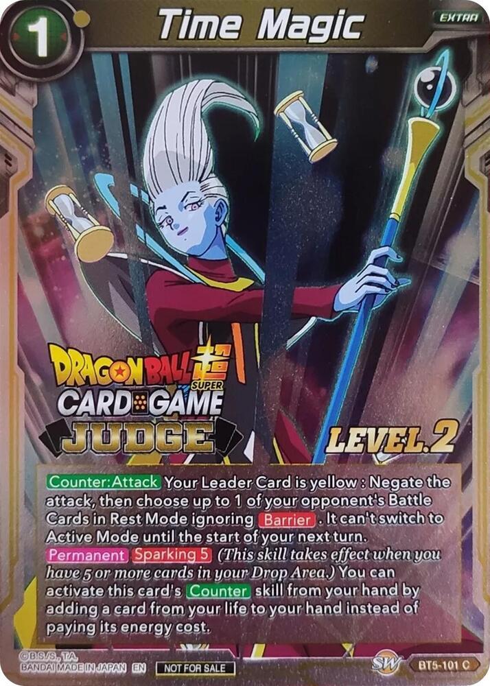 Time Magic (Level 2) — Judge Promotion Cards — Dragon Ball Super: Masters