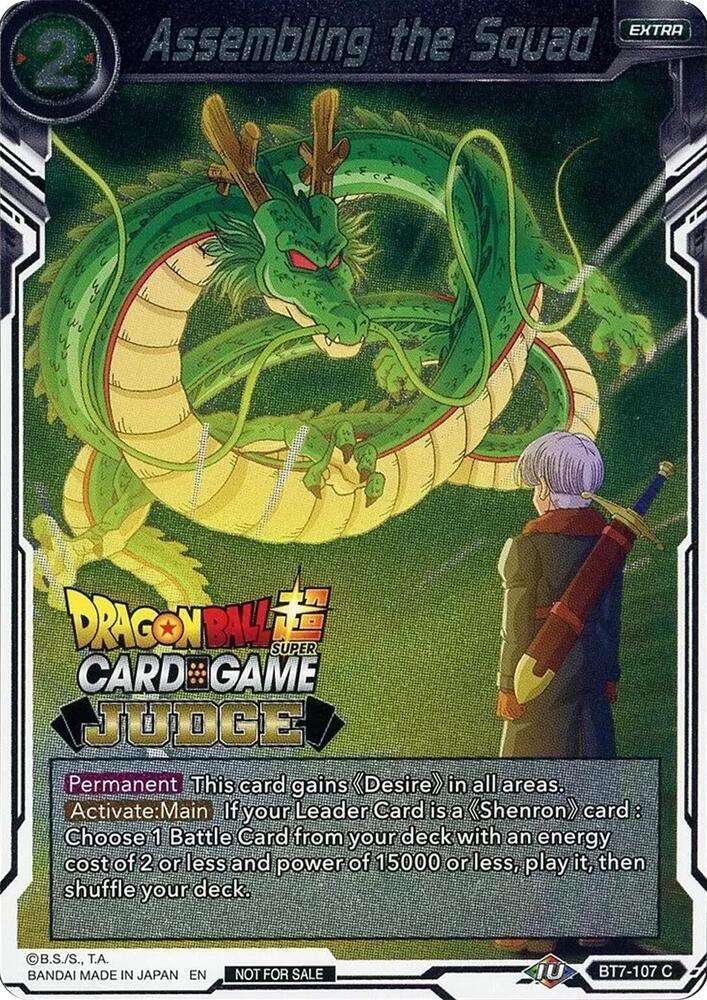 Assembling the Squad — Judge Promotion Cards — Dragon Ball Super: Masters