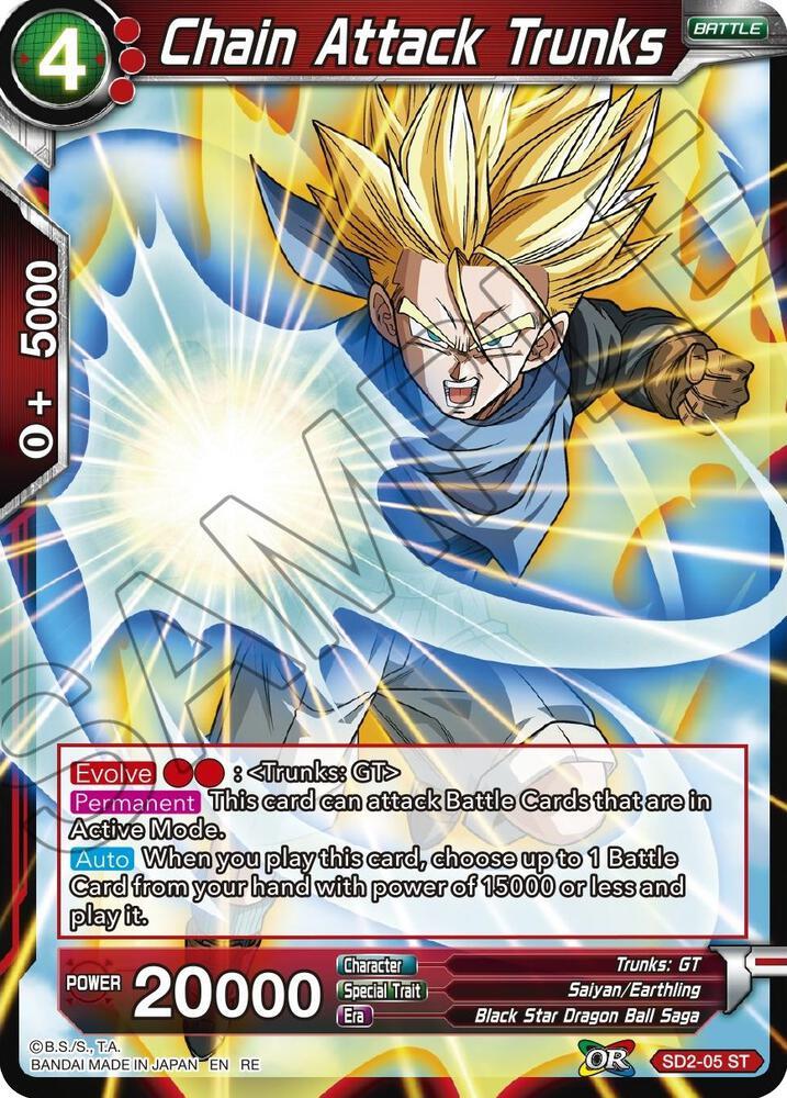 Chain Attack Trunks — Mythic Booster — Dragon Ball Super: Masters
