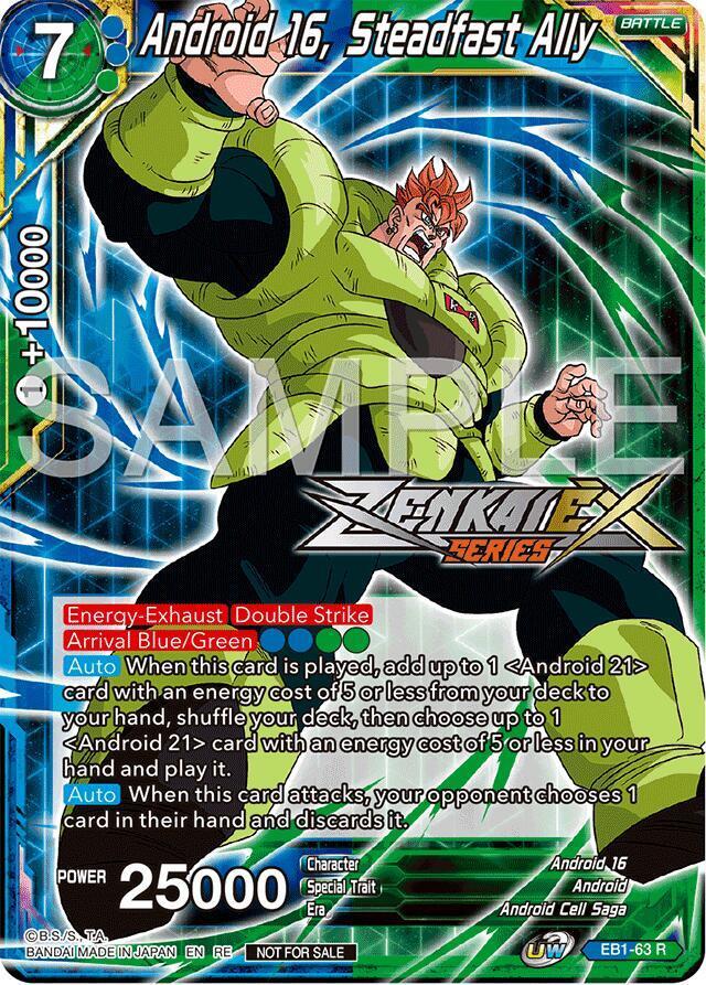 Android 16, Steadfast Ally (Event Pack 15) — Promotion Cards — Dragon Ball Super: Masters