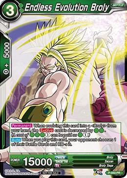 Endless Evolution Broly — Promotion Cards — Dragon Ball Super: Masters