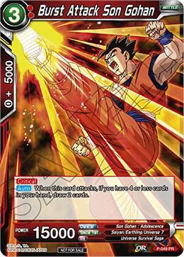 Burst Attack Son Gohan — Promotion Cards — Dragon Ball Super: Masters