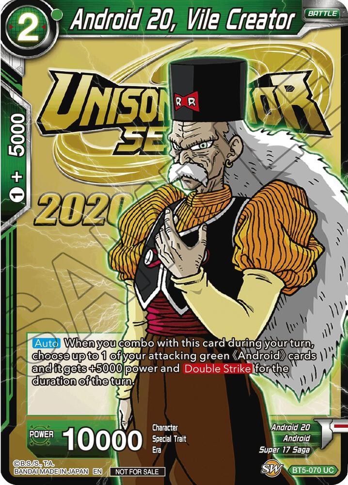 Android 20, Vile Creator — Tournament Promotion Cards — Dragon Ball Super: Masters
