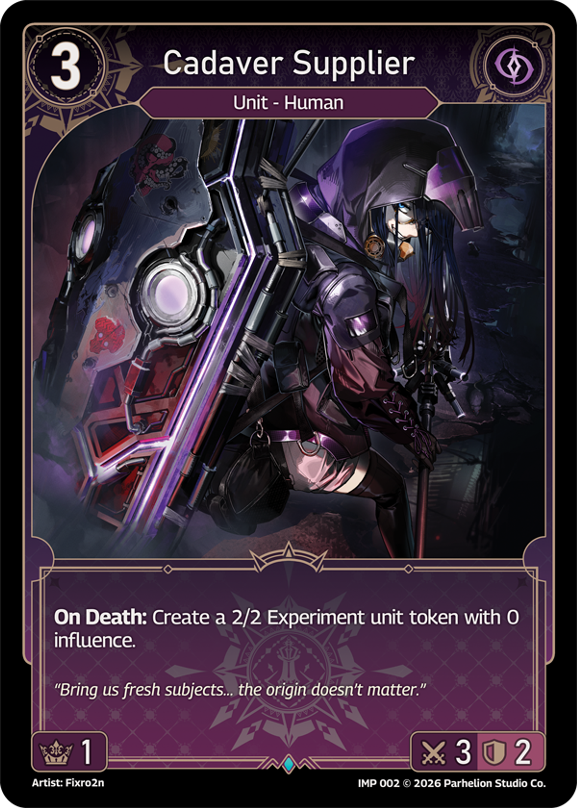 Cadaver Supplier — Imperion 1st Ed — Echoes of Astra