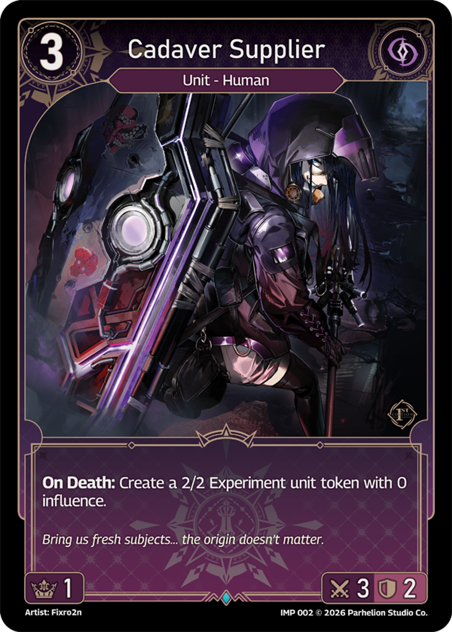 Cadaver Supplier — Imperion 1st Ed — Echoes of Astra